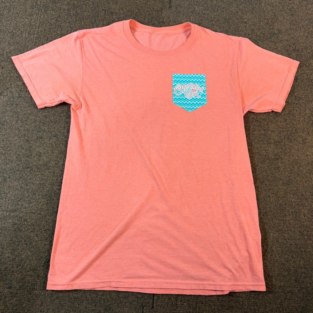 A- Cherished Girl Pray More Worry Less Philippians 4:6 Coral Christian T-Shirt S